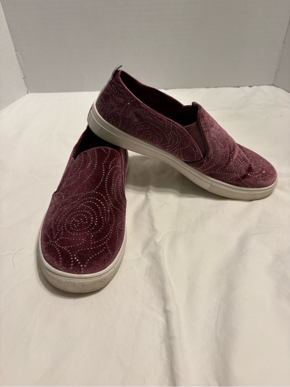 Skechers Women’s Street Moda Rosie Sneakers Size 7.5 Plum/Burgundy Slip On